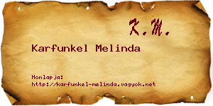 Karfunkel Melinda névjegykártya